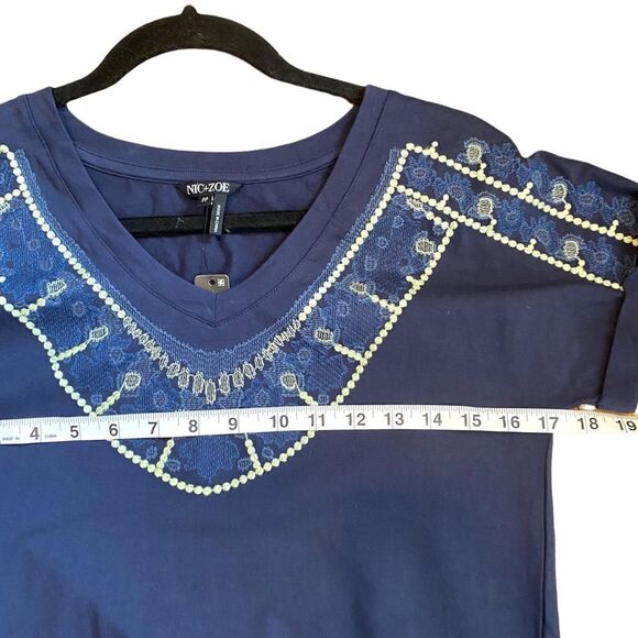 Nic + Zoe Pier Embroidered-Neck Dress - Picture 14 of 15